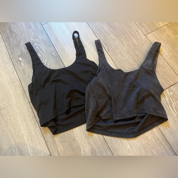 Aerie Sports Bra Bundle Gray and Black Size Medium - Picture 5 of 5